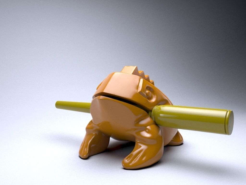 Singing frog 3D print model_33