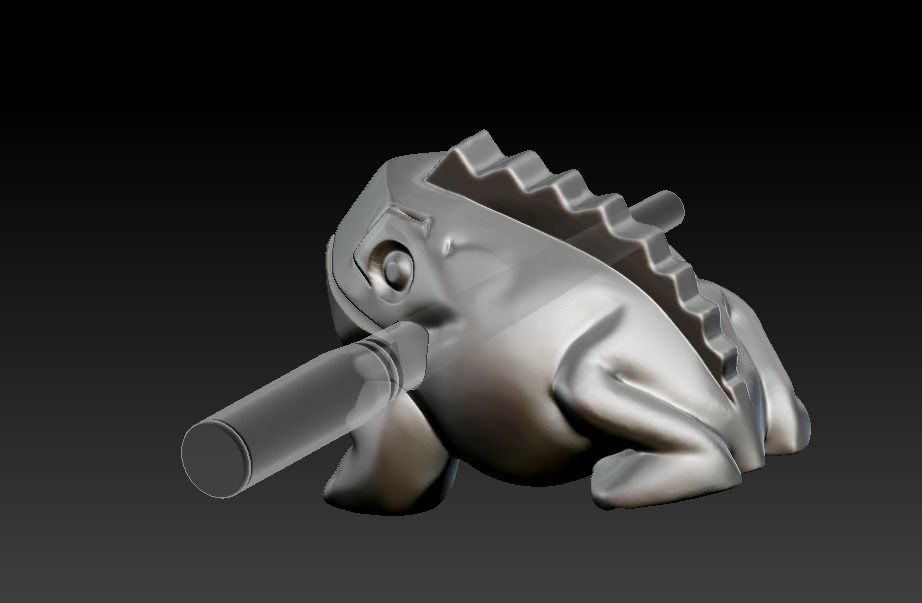 Singing frog 3D print model_22