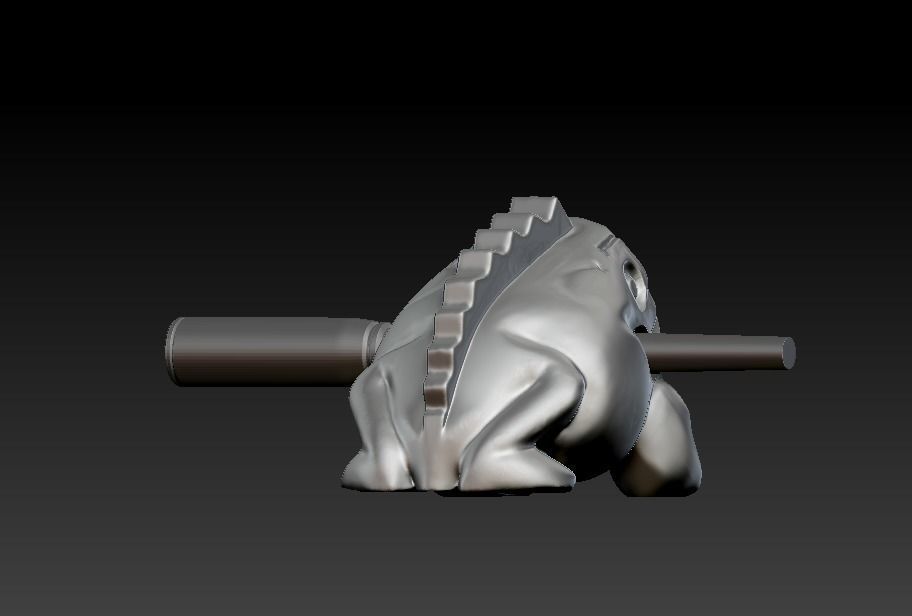 Singing frog 3D print model_13