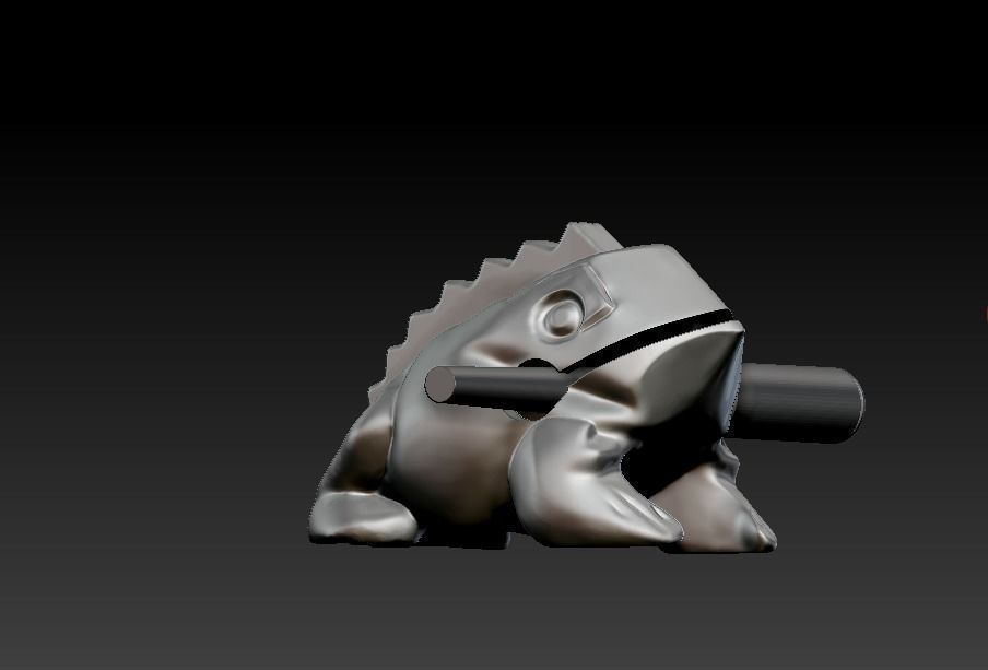 Singing frog 3D print model_17