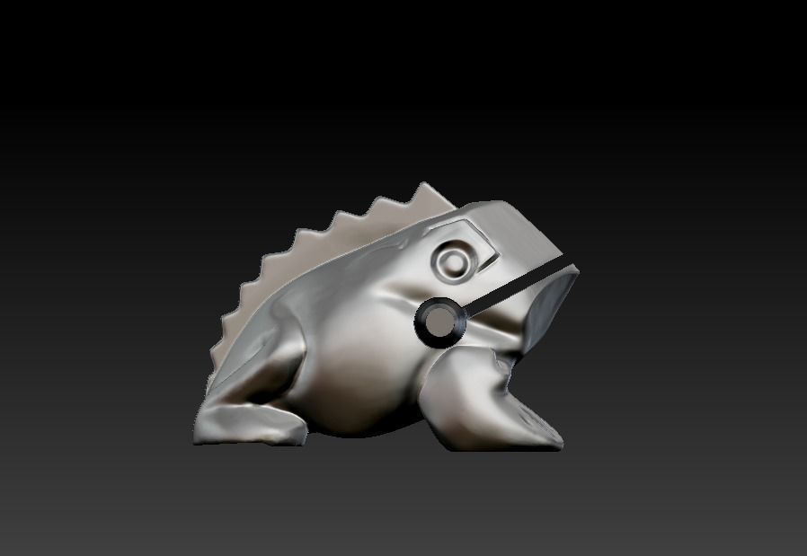 Singing frog 3D print model_16