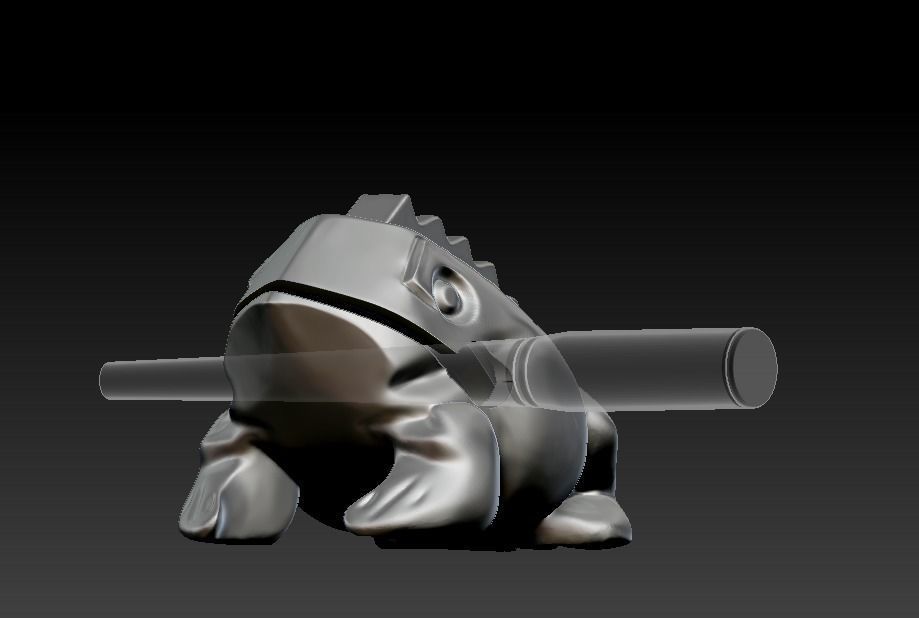 Singing frog 3D print model_21