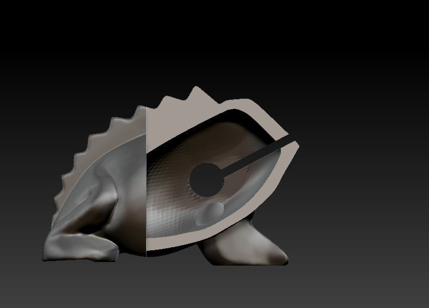 Singing frog 3D print model_30