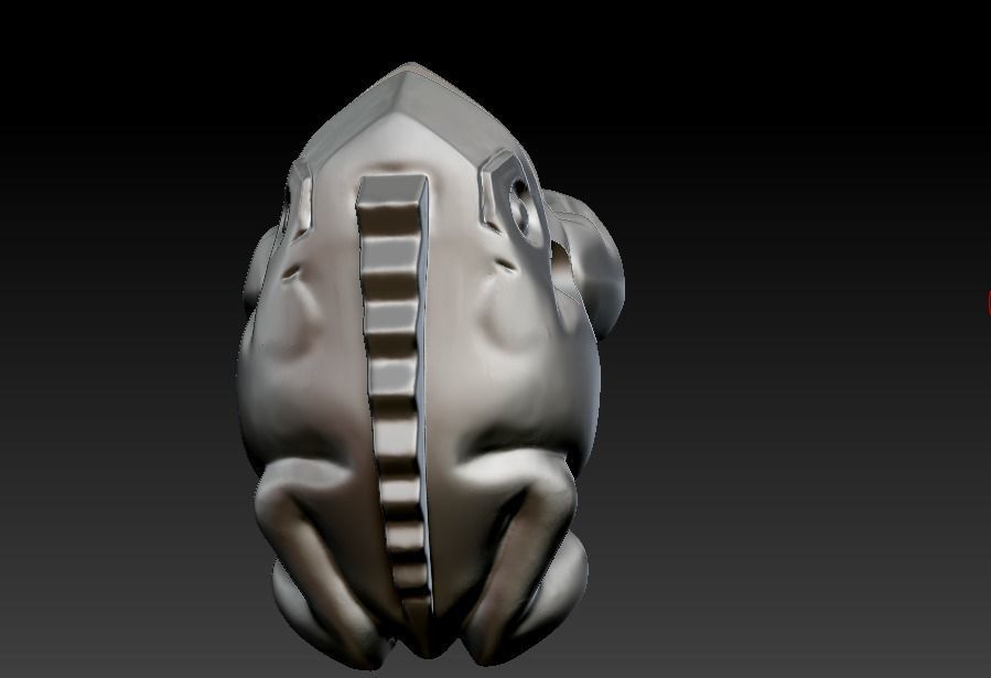 Singing frog 3D print model_26