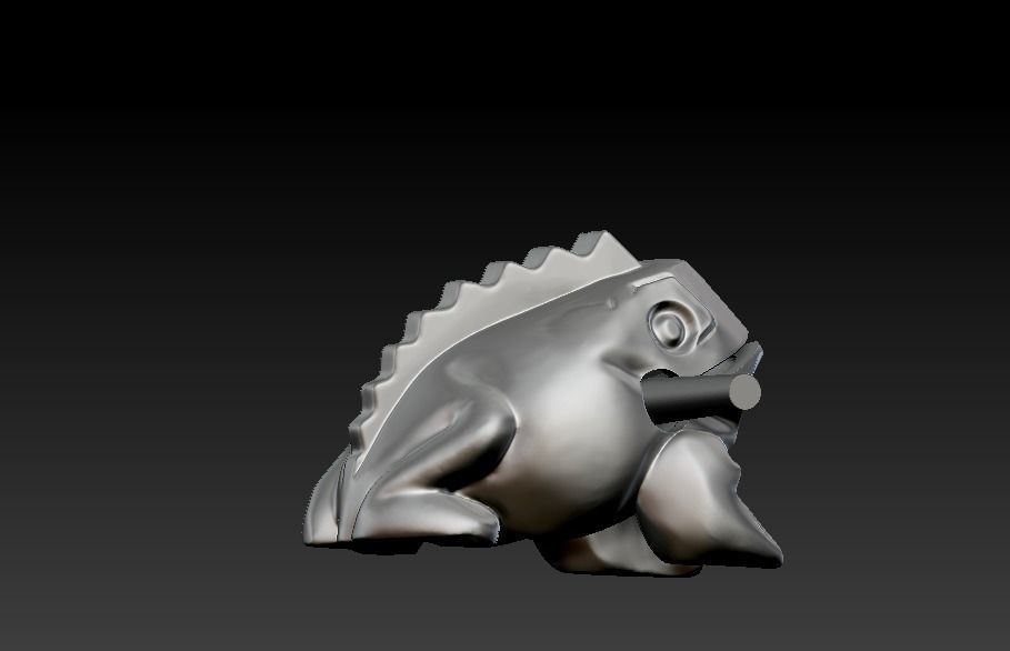 Singing frog 3D print model_15