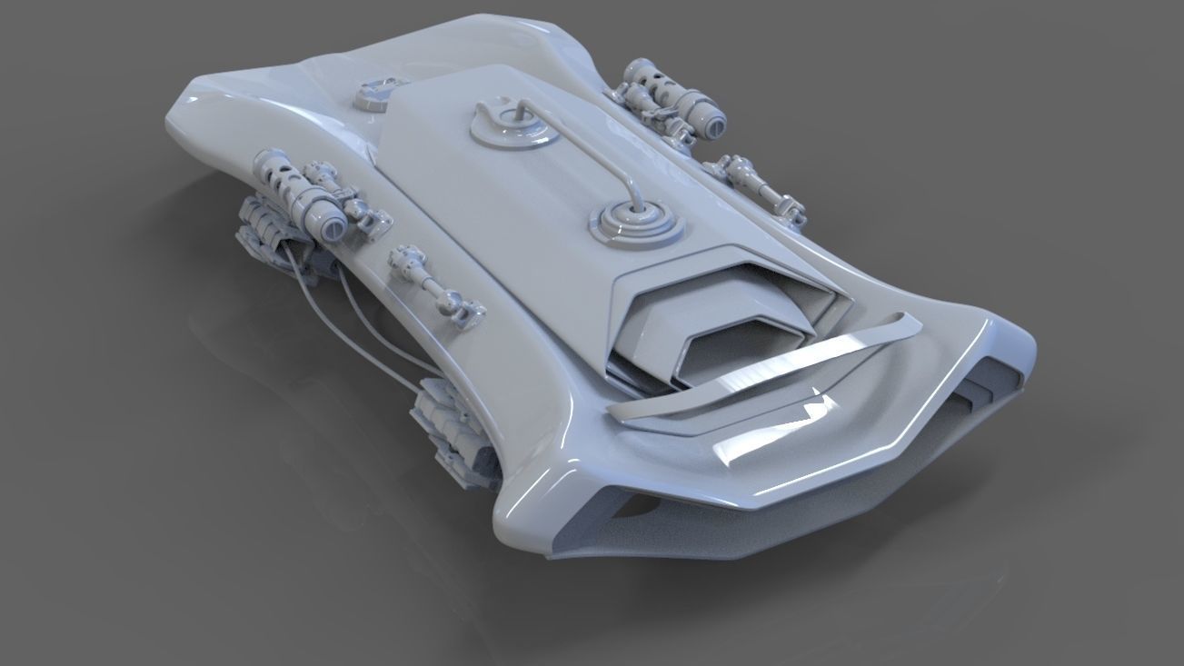 future battle car 3D model_5