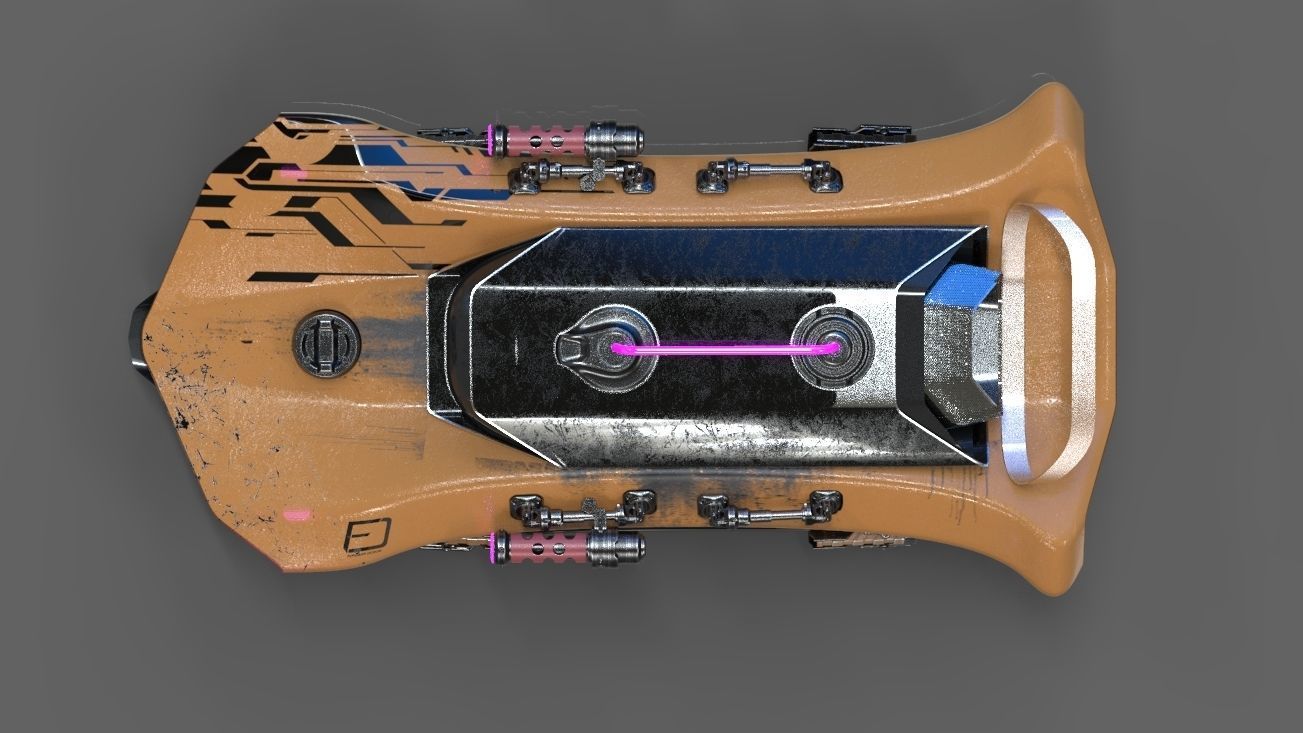 future battle car 3D model_2