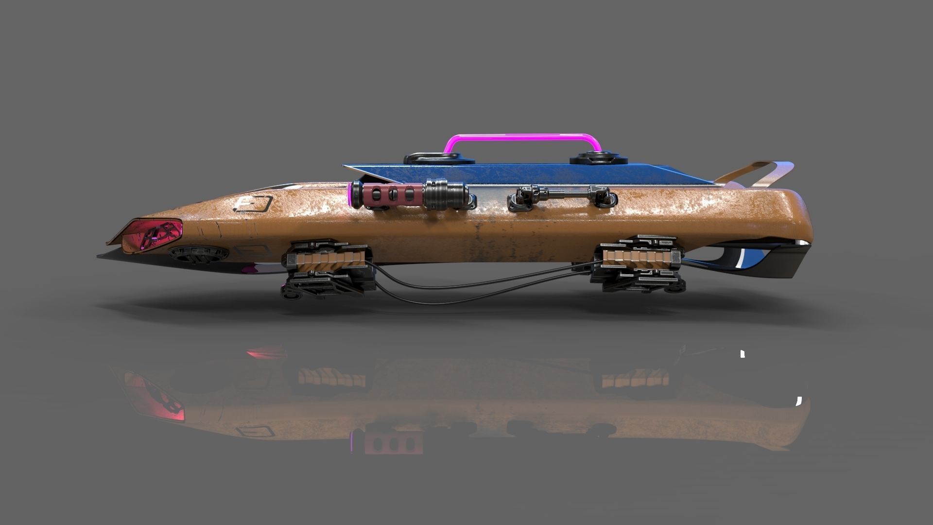 future battle car 3D model_1