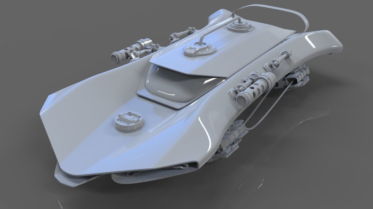 future battle car 3D model_4