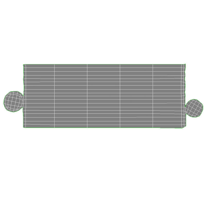 Low poly fabric armchair sofa Low-poly 3D model_14