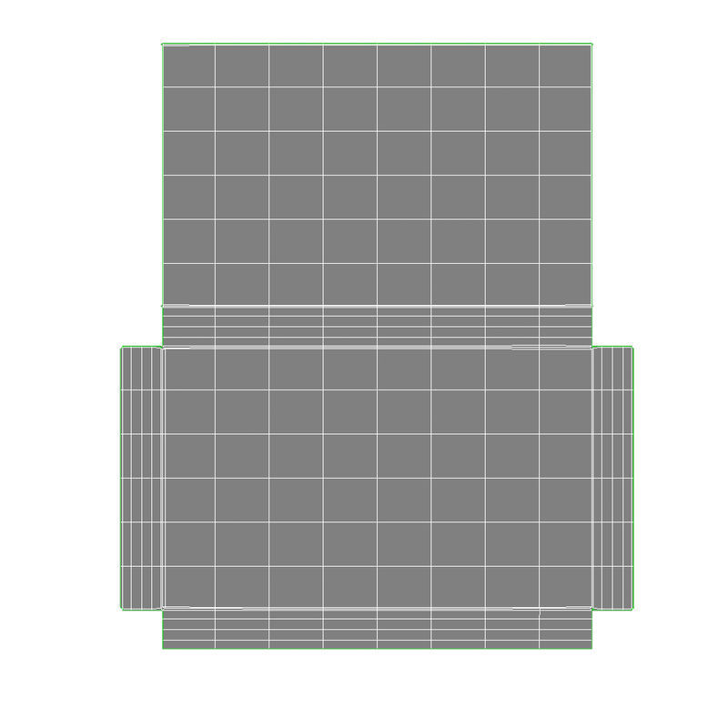 Low poly fabric armchair sofa Low-poly 3D model_11