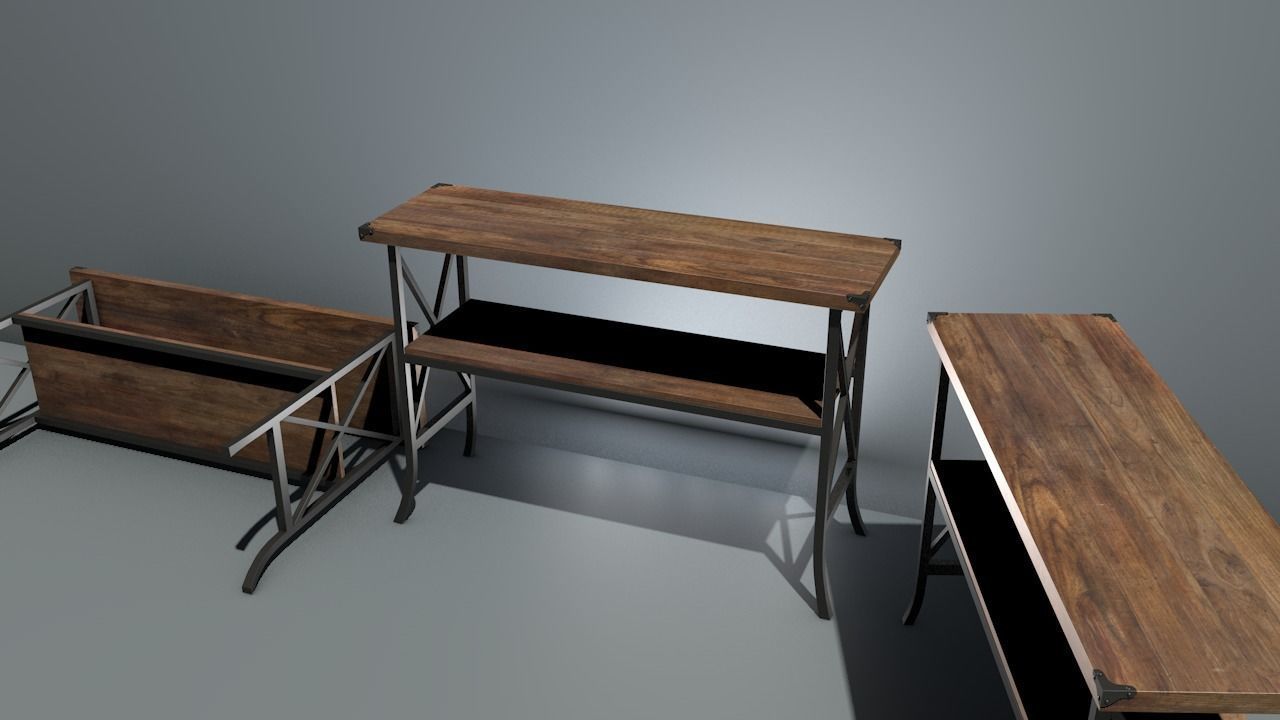 table 01 Free low-poly 3D model_3
