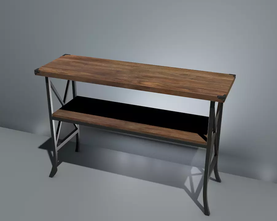 table 01 Free low-poly 3D model_0