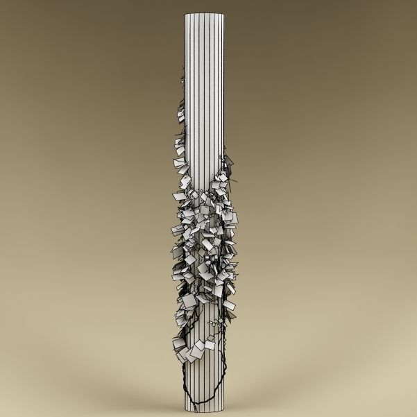 Plant and column 02 3D model_5