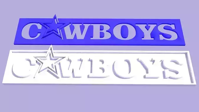 Cowboys logo - Custom Plate