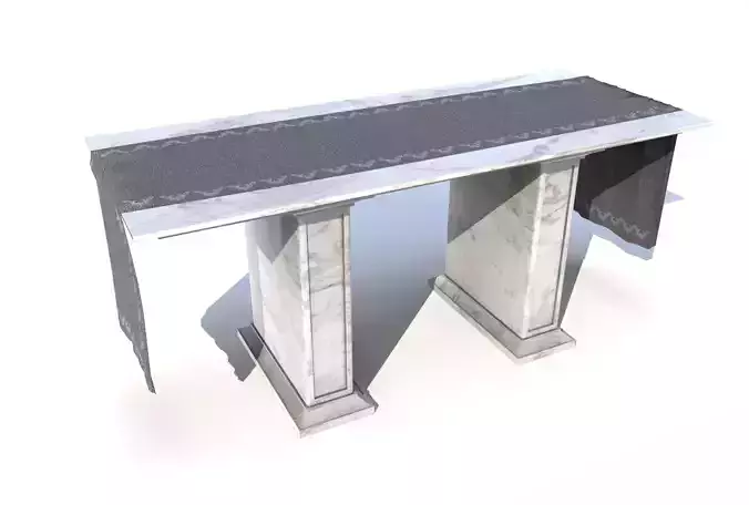 Marble church altar white