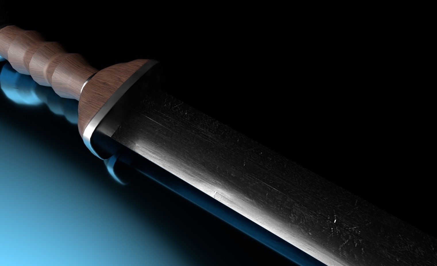 Roman Gladius low-poly Low-poly 3D model_4