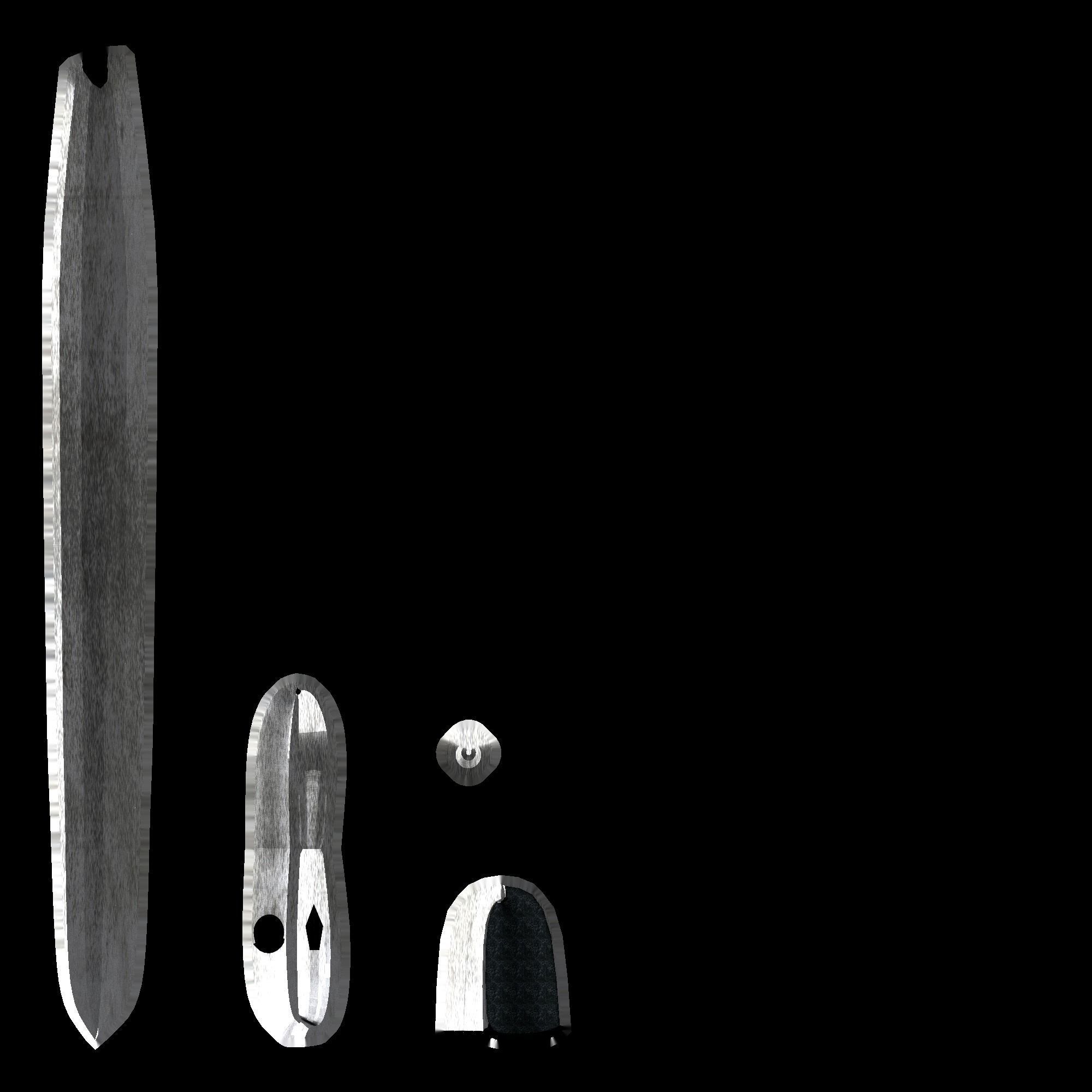 HUSSAR SWORD 1809 Low-poly 3D model_10