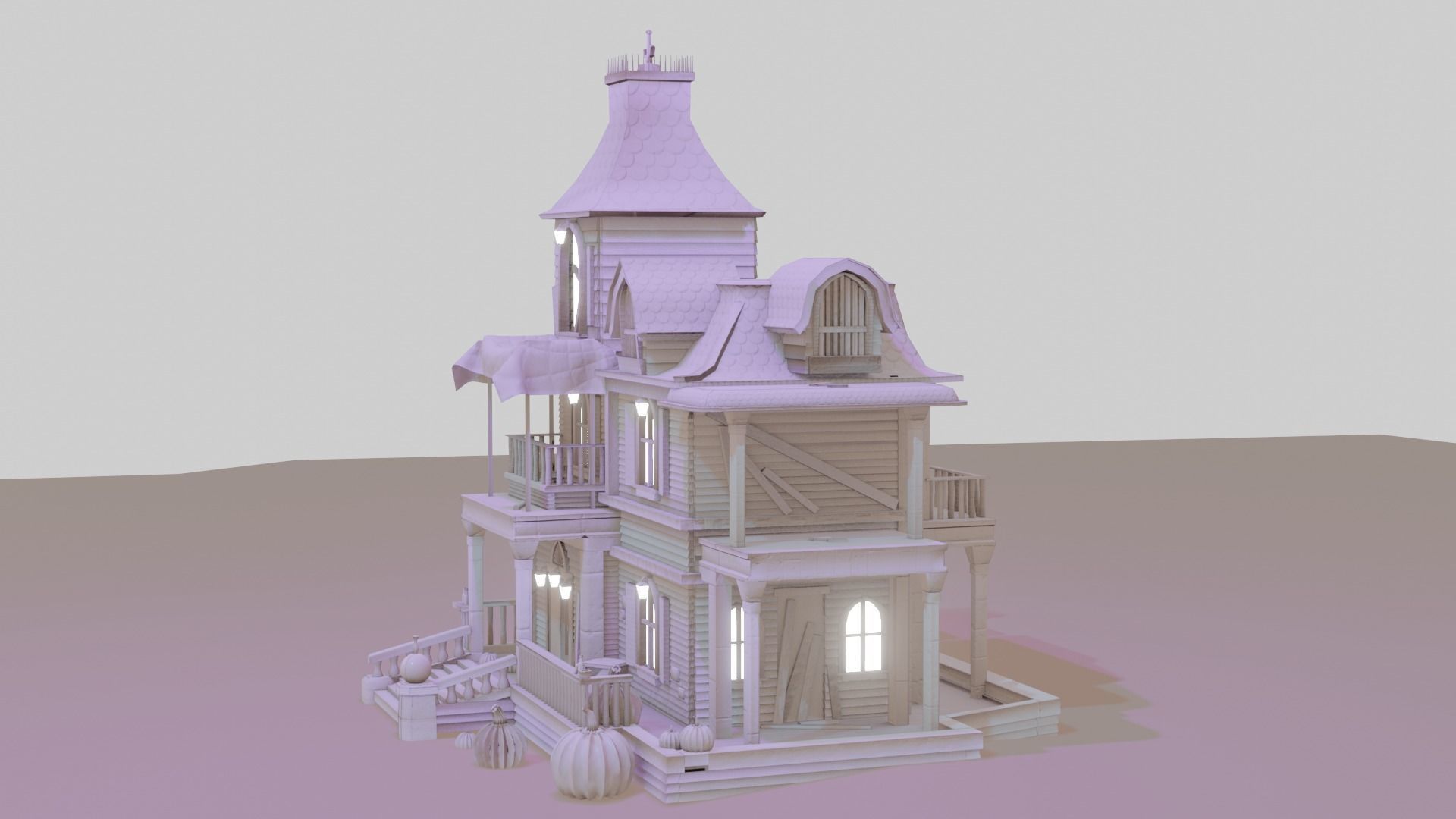 Halloween Pack 1 Low-poly 3D model_6