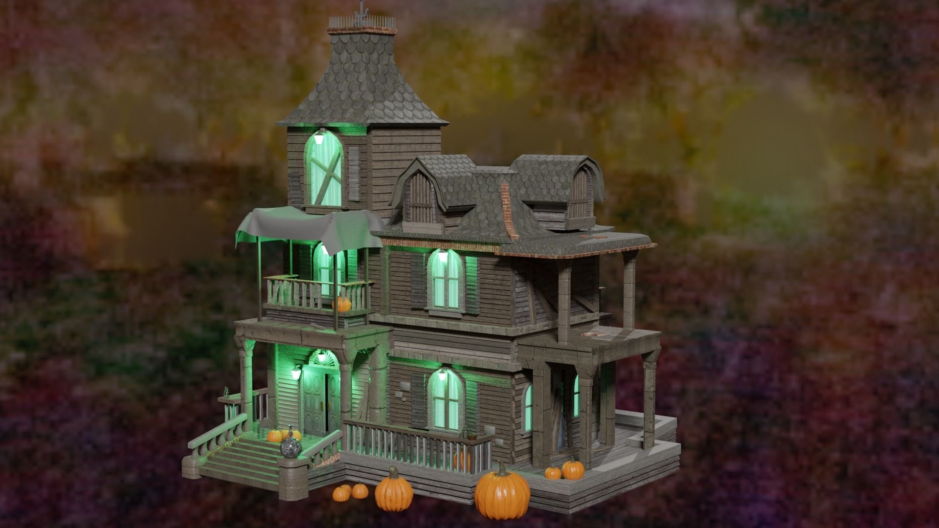 Halloween Pack 1 Low-poly 3D model_3