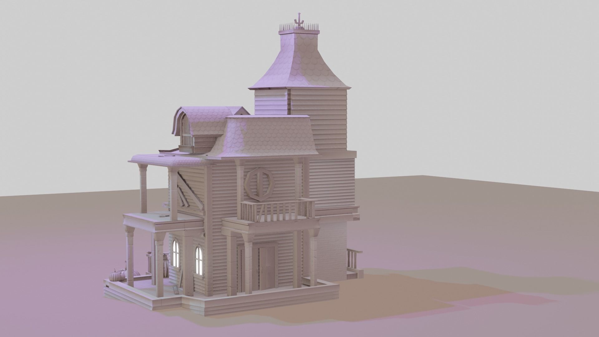 Halloween Pack 1 Low-poly 3D model_7