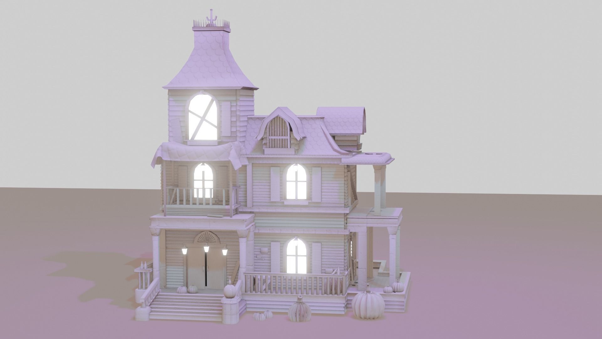 Halloween Pack 1 Low-poly 3D model_4