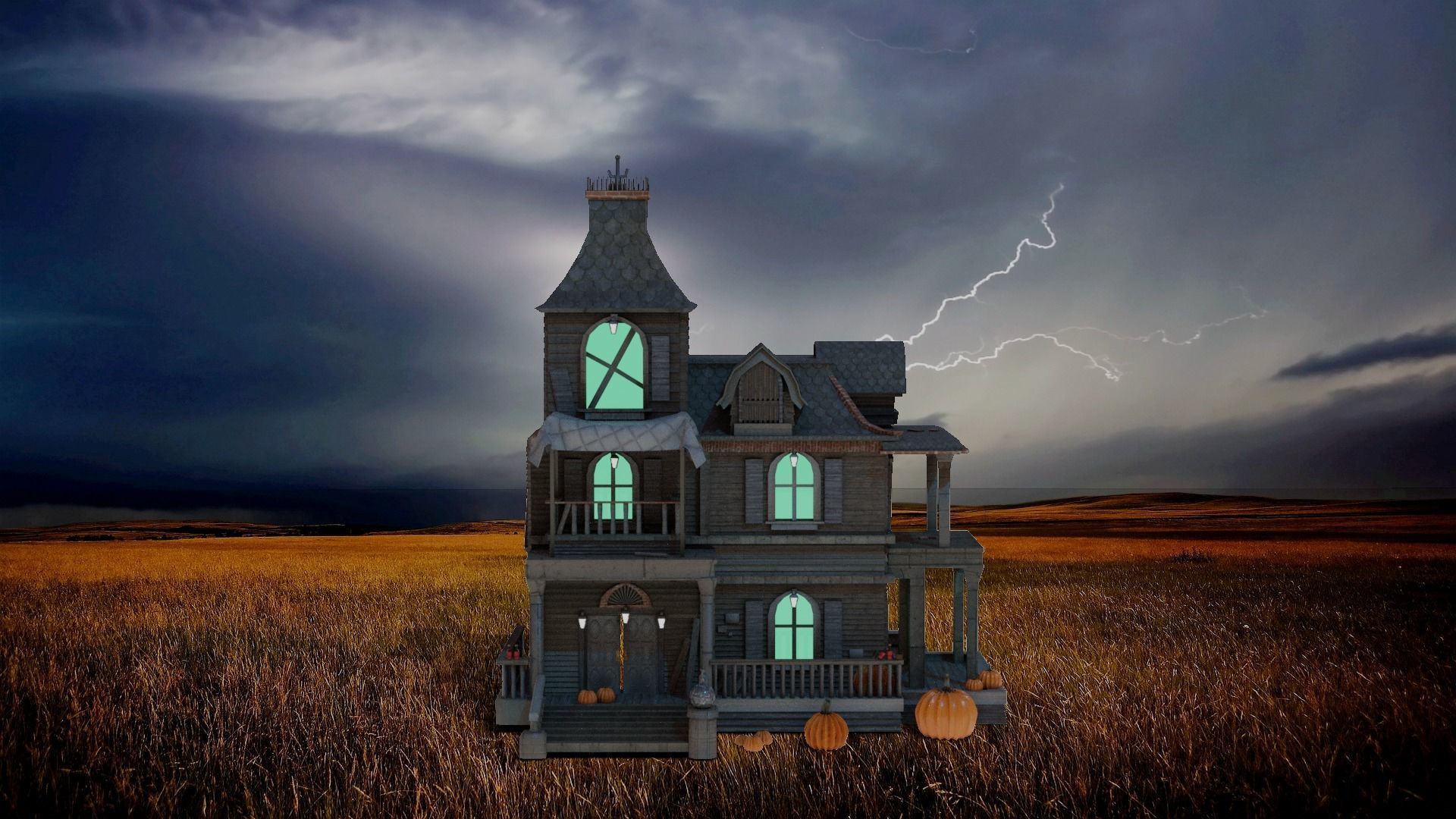 Halloween Pack 1 Low-poly 3D model_28