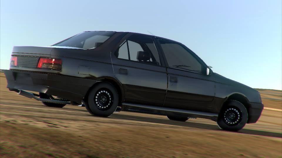 A Car For Real-Time Apps and Video Games Free low-poly 3D model_3