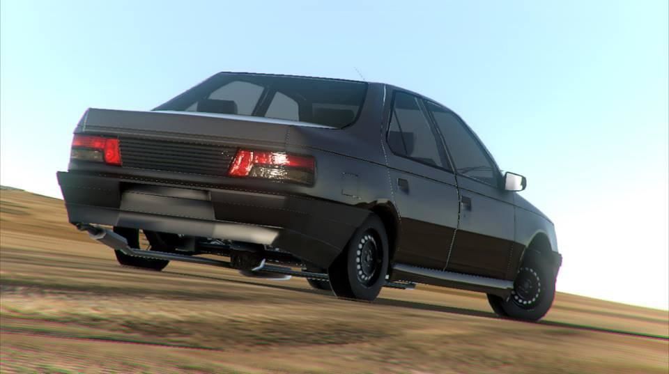 A Car For Real-Time Apps and Video Games Free low-poly 3D model_2