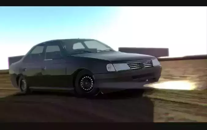 A Car For Real-Time Apps and Video Games Free low-poly 3D model
