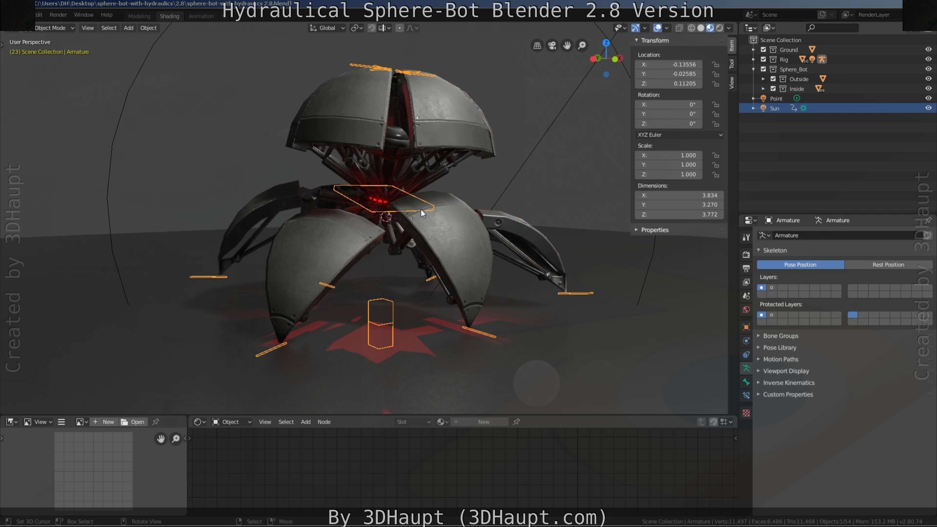 Sphere-Bot with hydraulics Free-Download Free low-poly 3D model_92