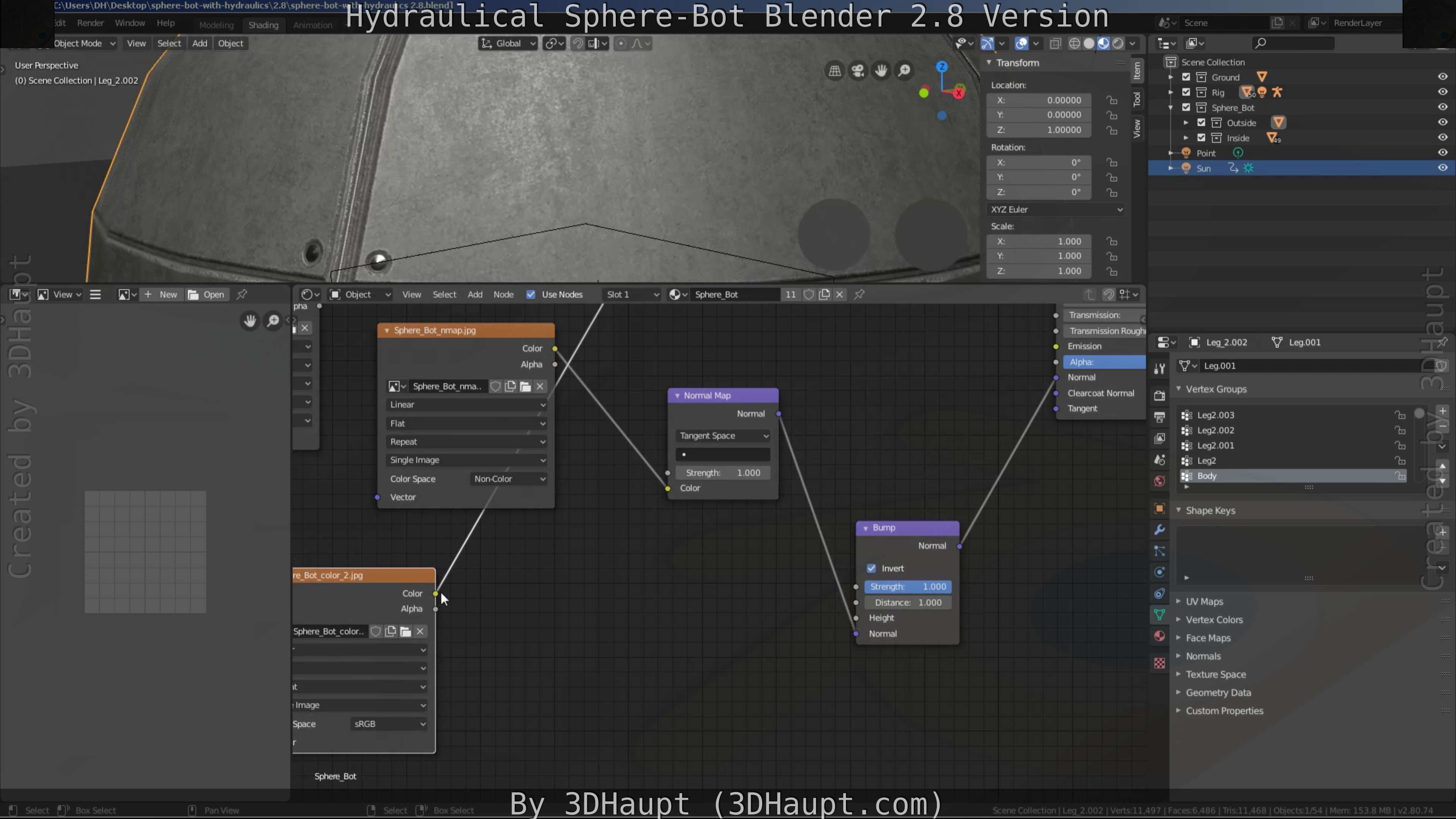 Sphere-Bot with hydraulics Free-Download Free low-poly 3D model_93