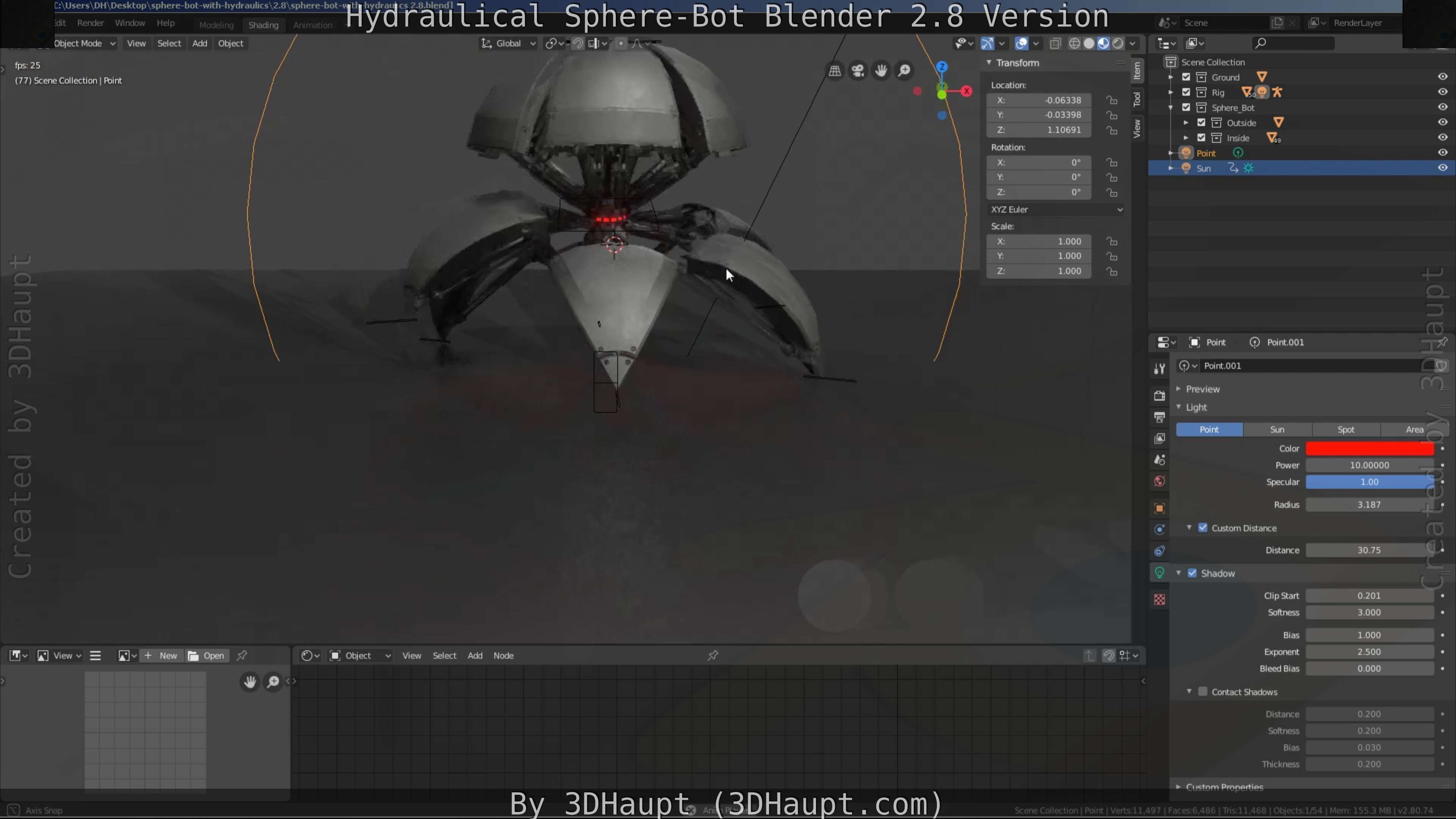 Sphere-Bot with hydraulics Free-Download Free low-poly 3D model_83
