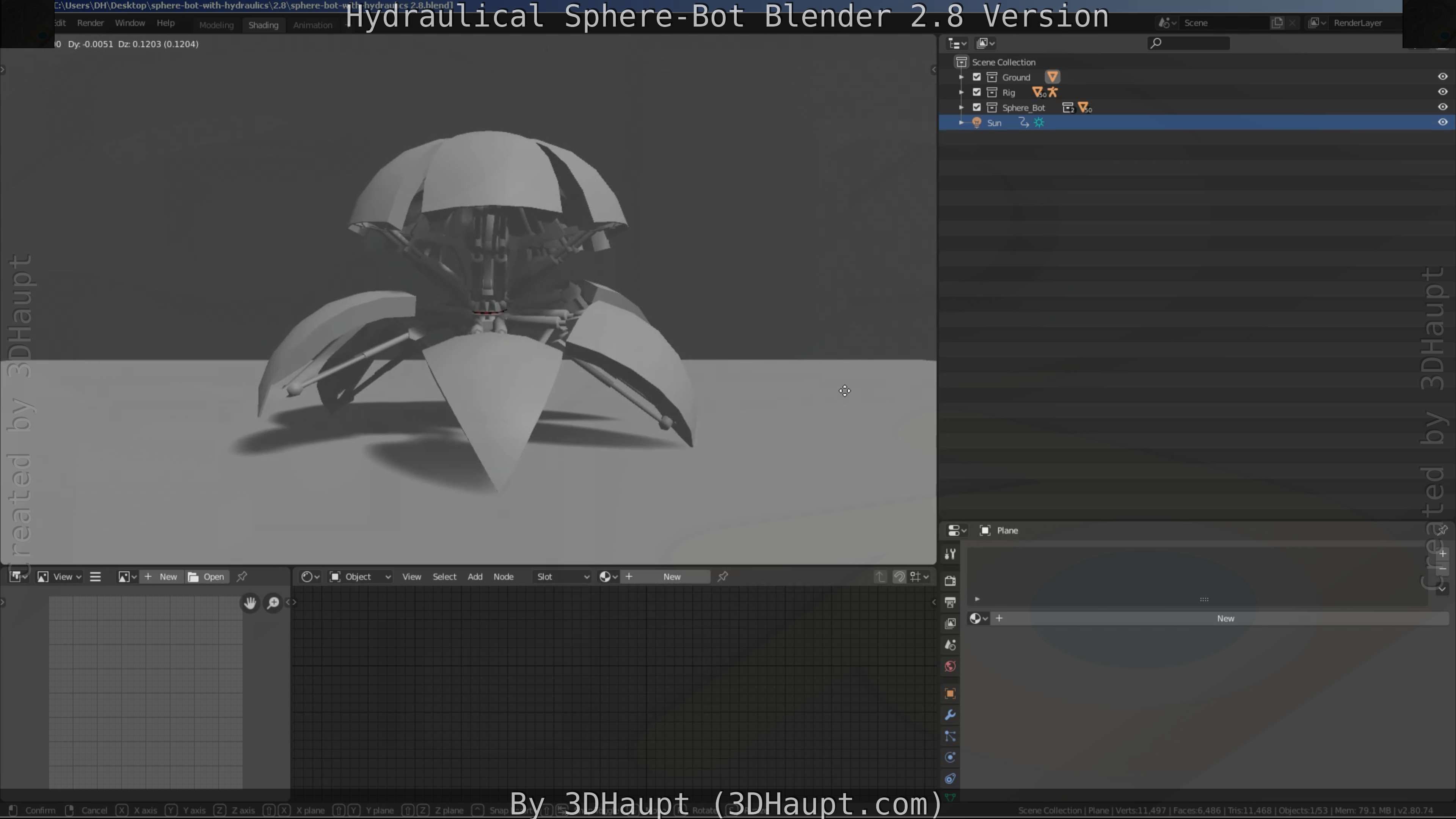Sphere-Bot with hydraulics Free-Download Free low-poly 3D model_51