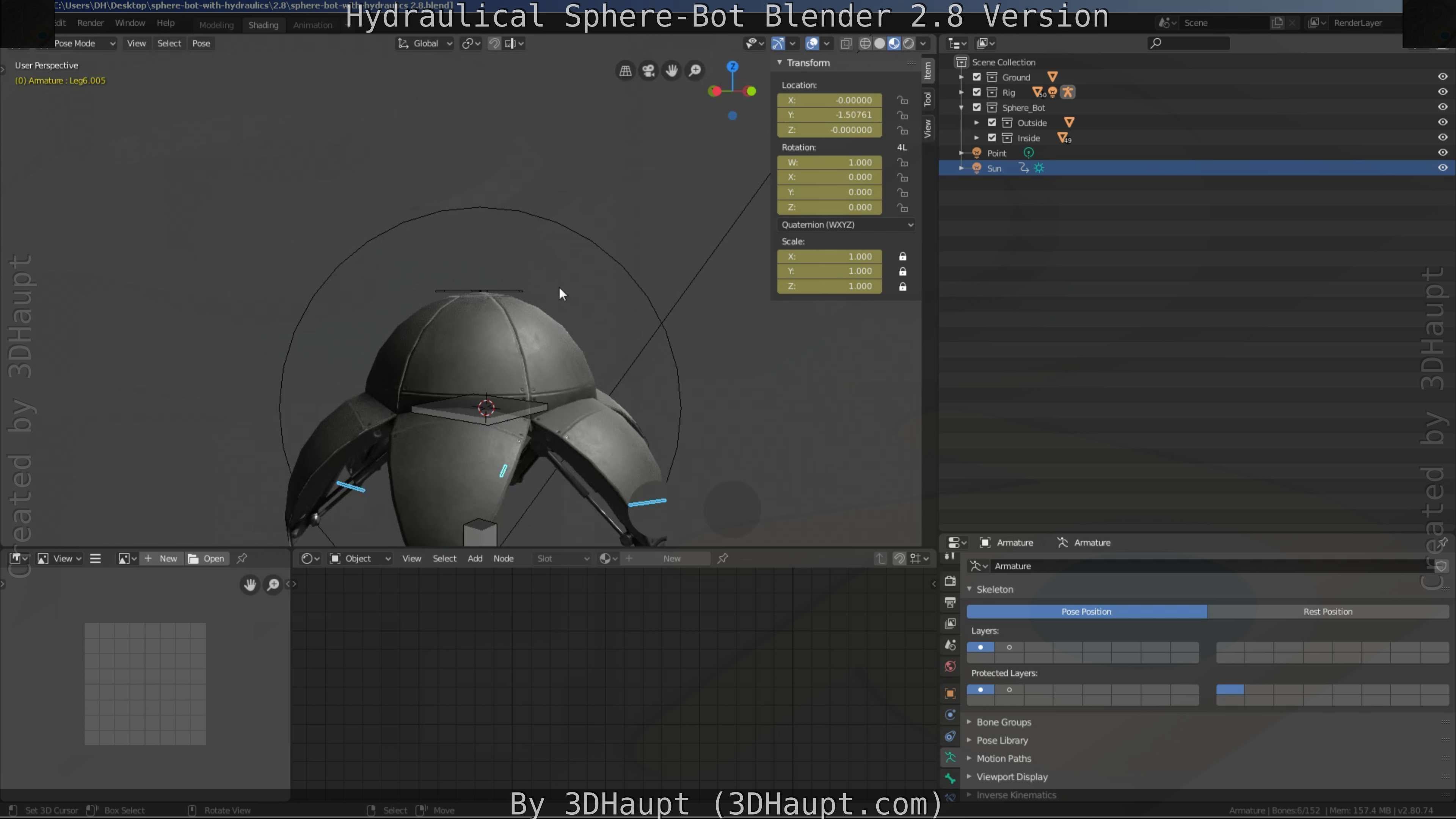 Sphere-Bot with hydraulics Free-Download Free low-poly 3D model_30