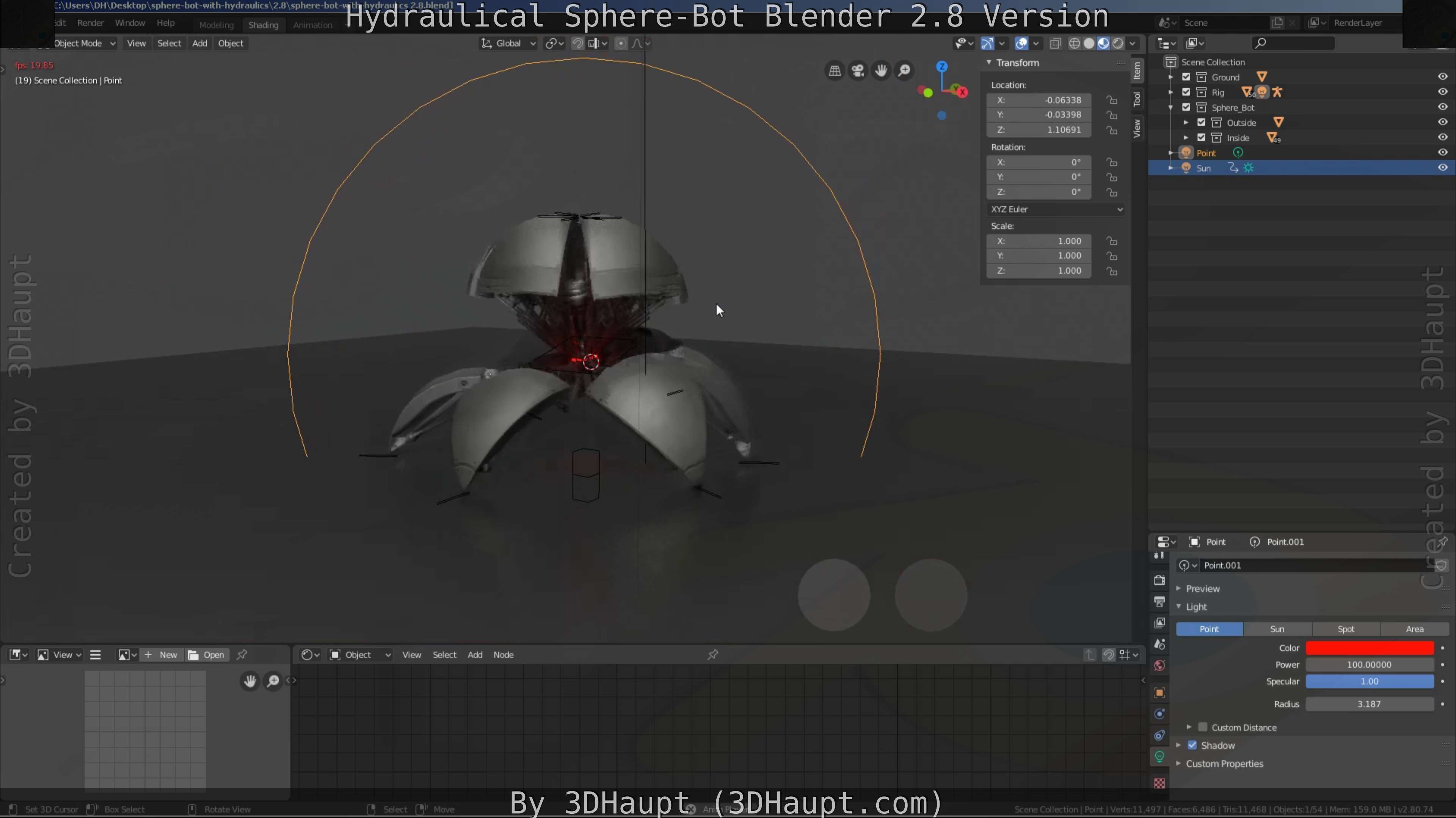 Sphere-Bot with hydraulics Free-Download Free low-poly 3D model_78