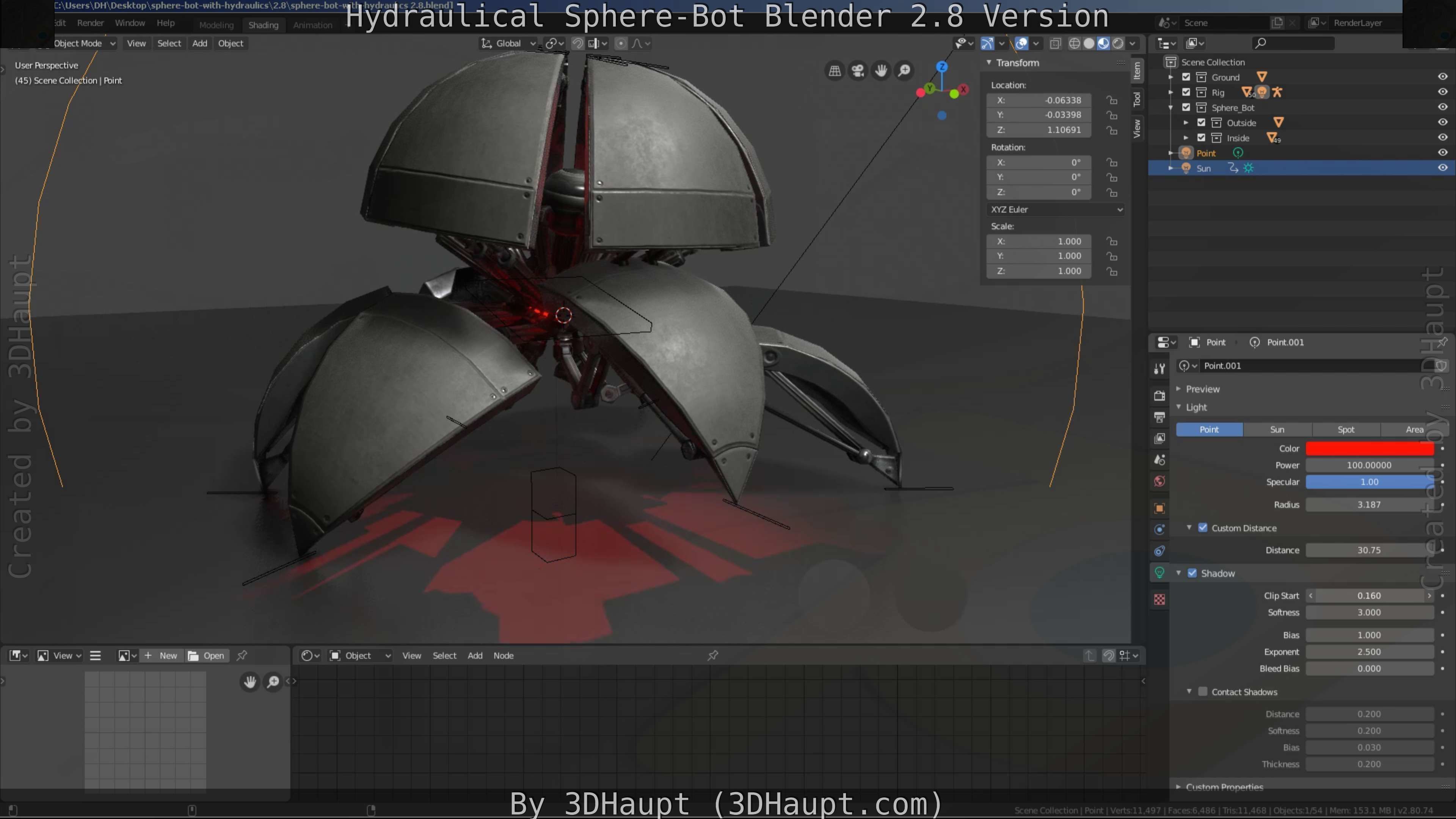 Sphere-Bot with hydraulics Free-Download Free low-poly 3D model_91