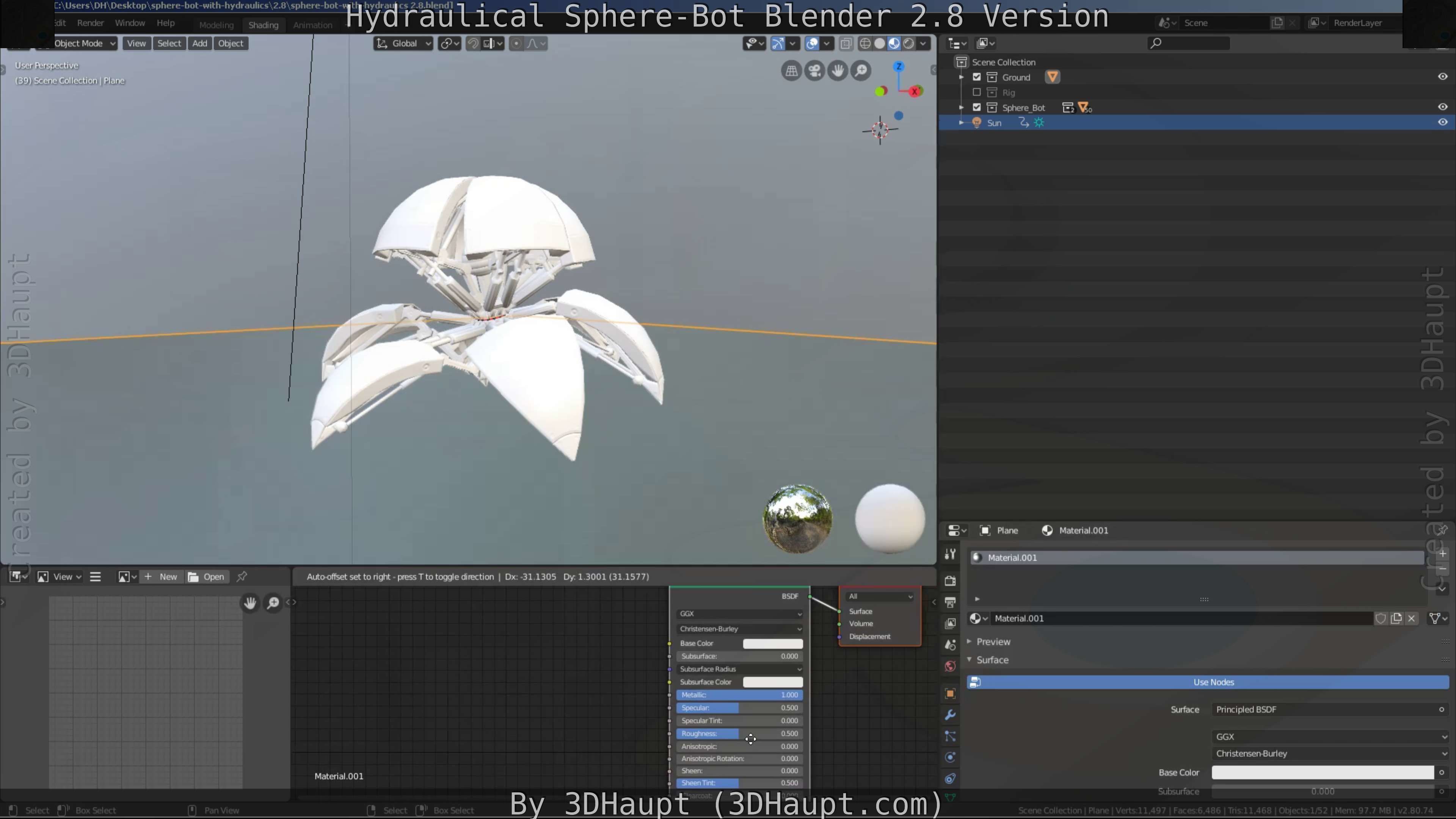 Sphere-Bot with hydraulics Free-Download Free low-poly 3D model_19