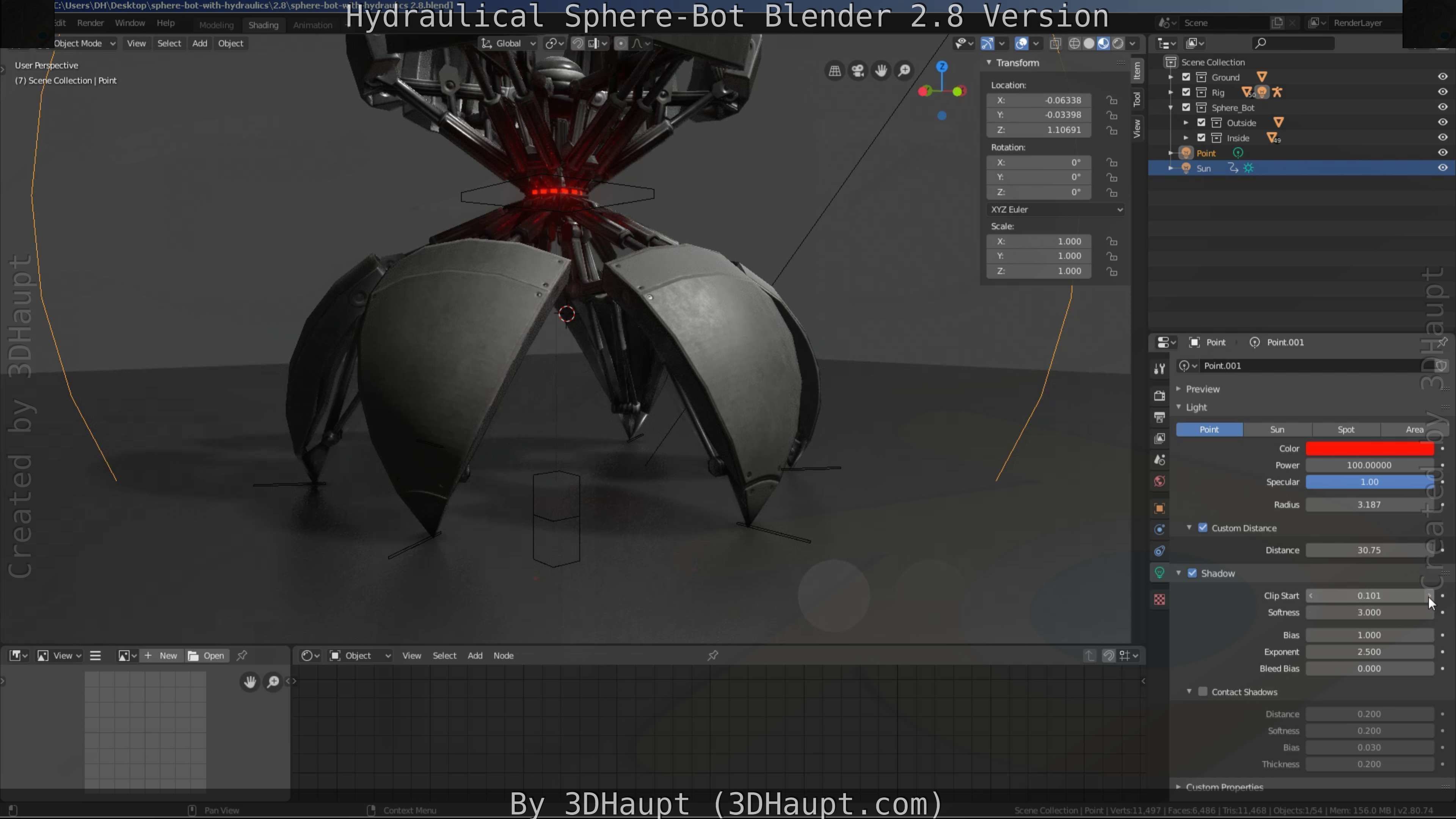 Sphere-Bot with hydraulics Free-Download Free low-poly 3D model_86