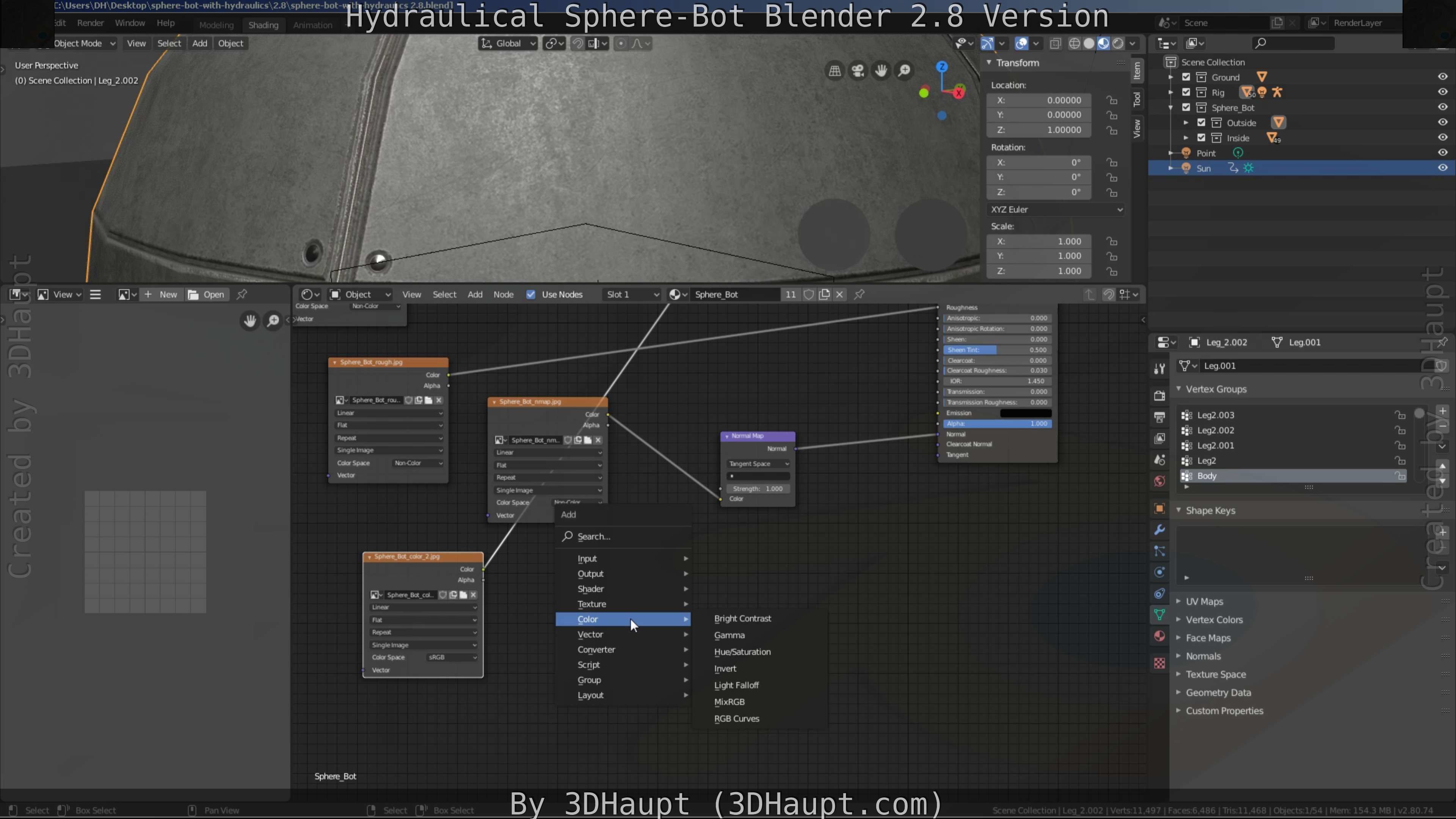 Sphere-Bot with hydraulics Free-Download Free low-poly 3D model_96