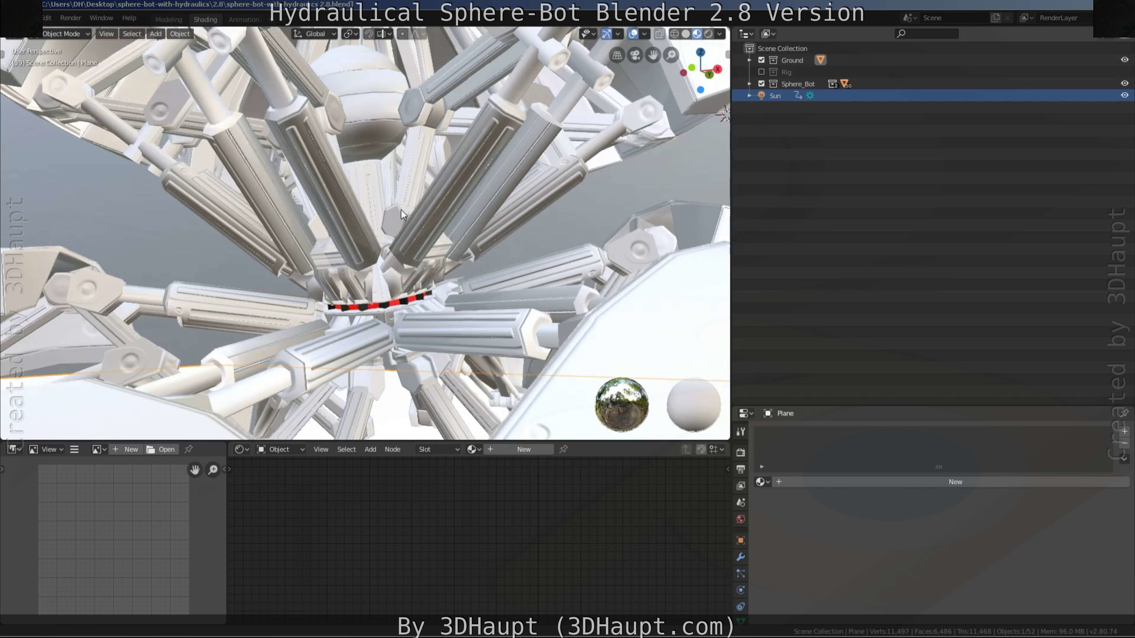 Sphere-Bot with hydraulics Free-Download Free low-poly 3D model_53