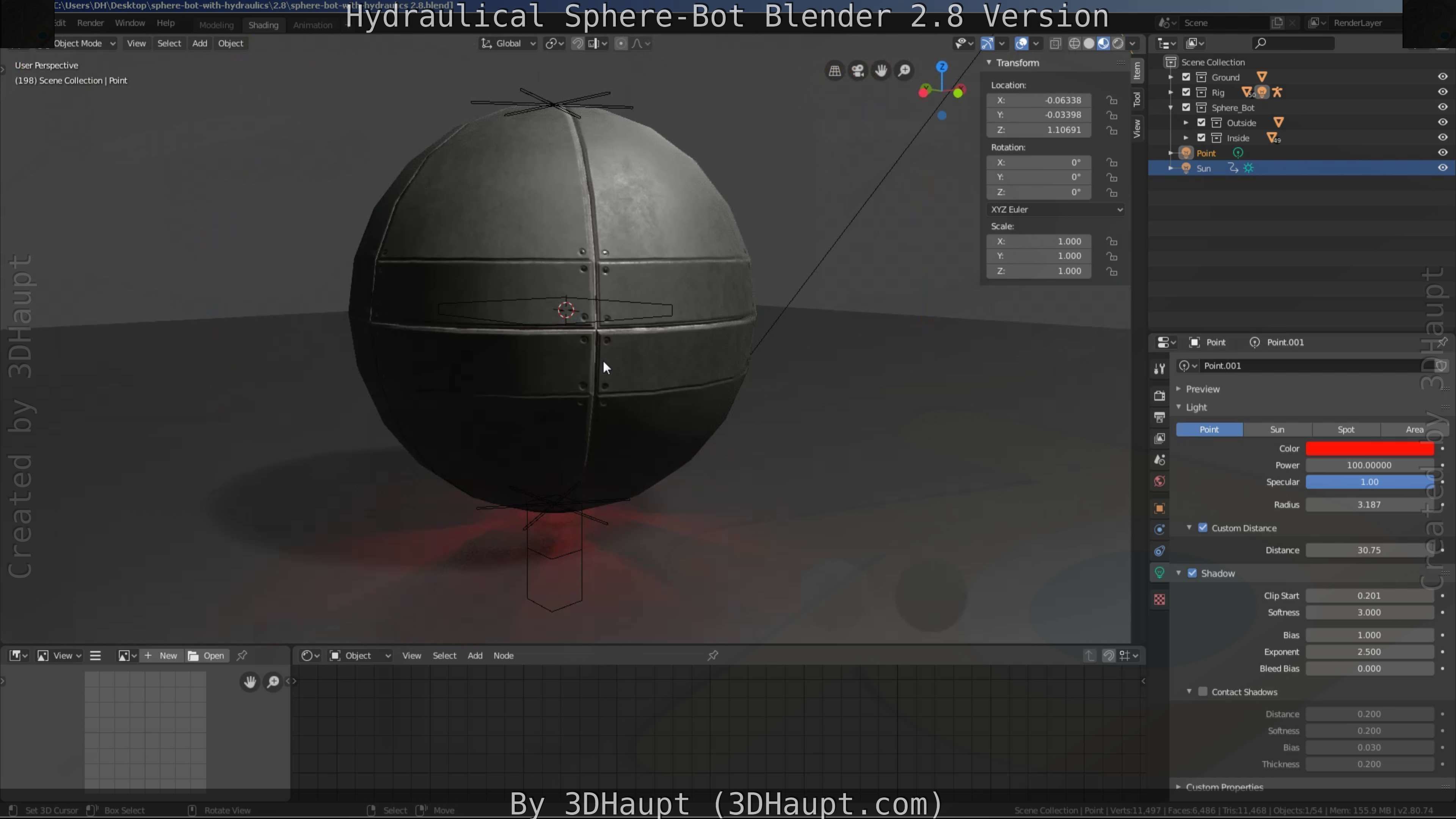 Sphere-Bot with hydraulics Free-Download Free low-poly 3D model_85
