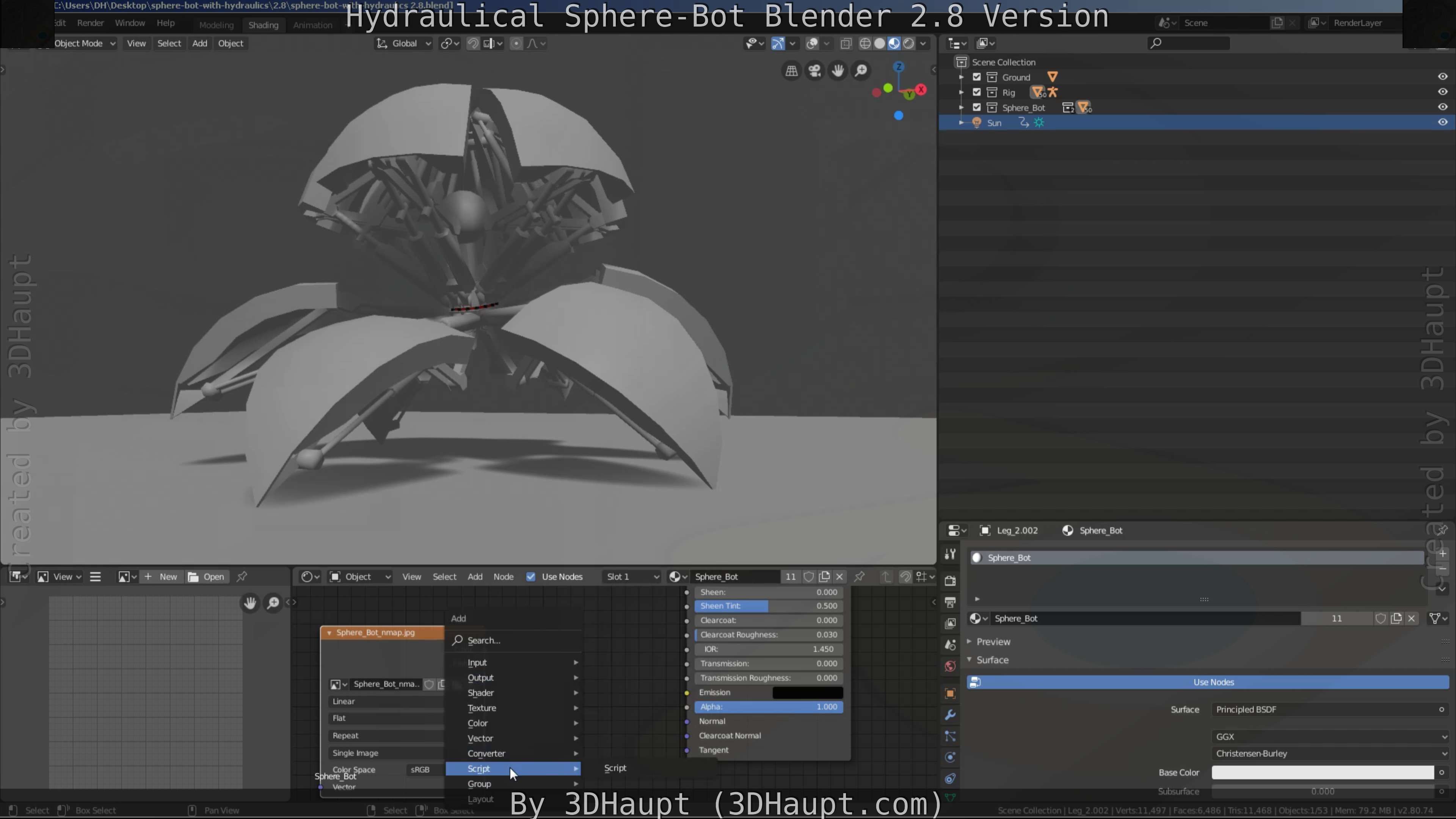 Sphere-Bot with hydraulics Free-Download Free low-poly 3D model_50
