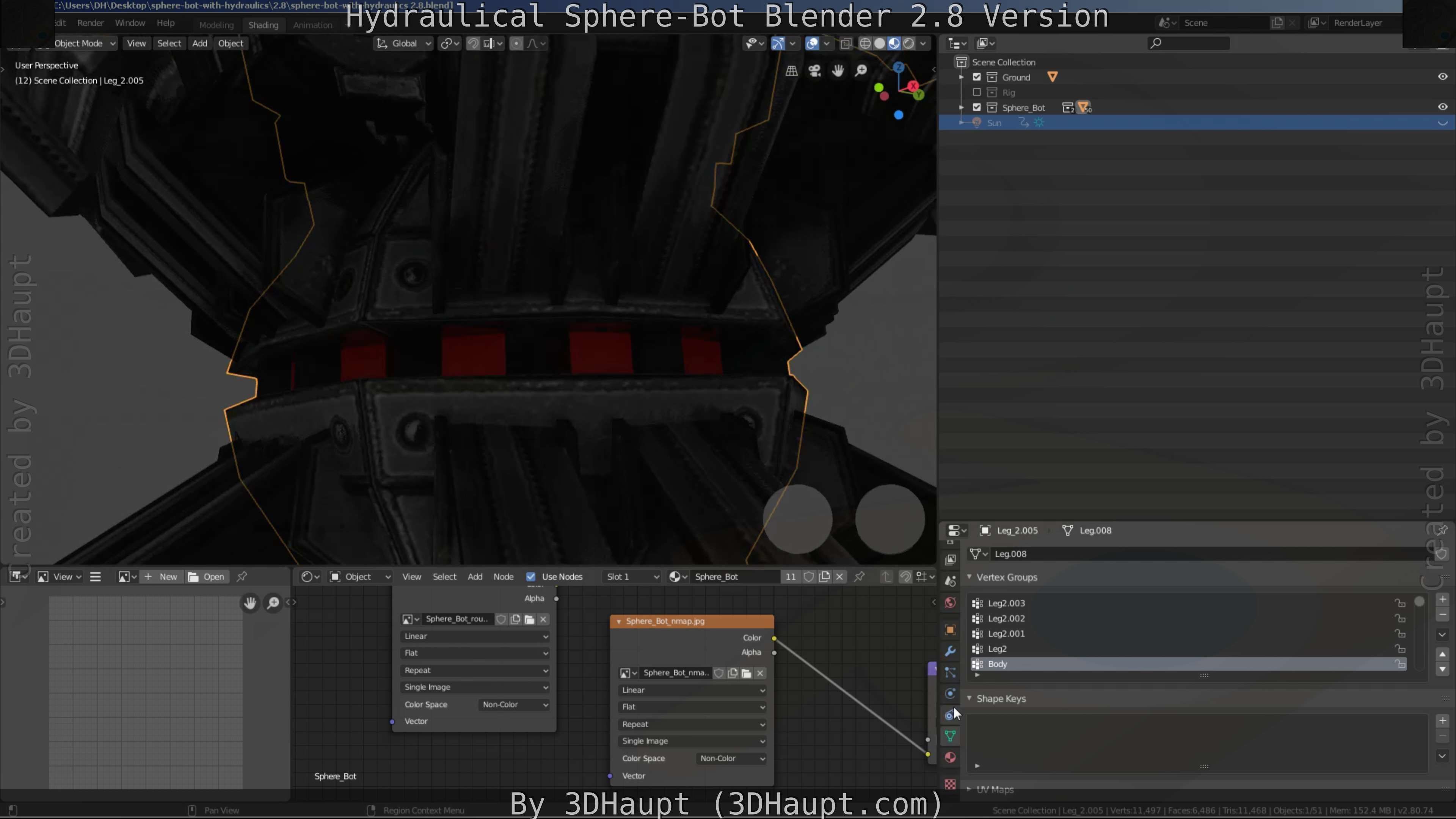 Sphere-Bot with hydraulics Free-Download Free low-poly 3D model_60