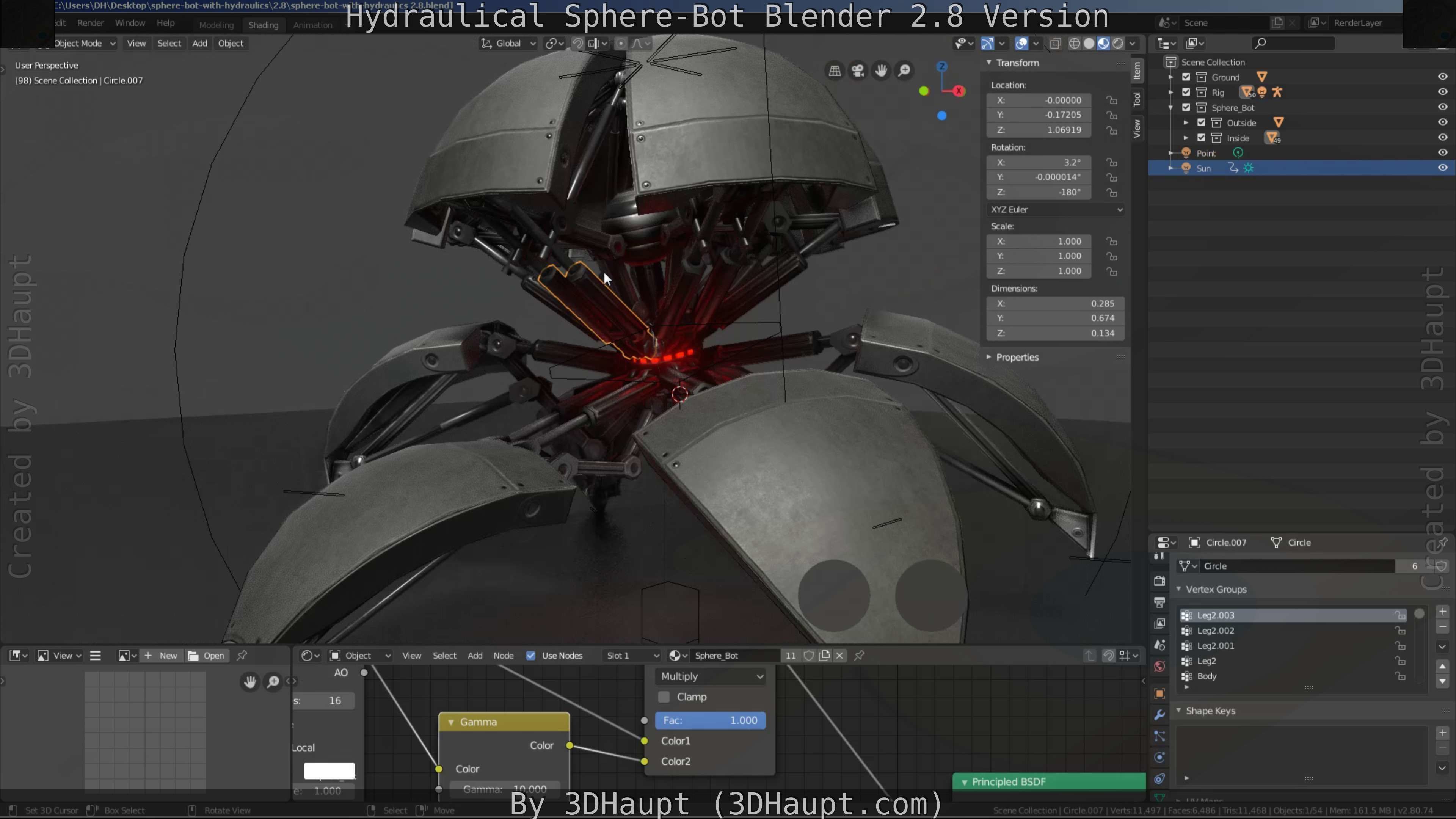 Sphere-Bot with hydraulics Free-Download Free low-poly 3D model_80