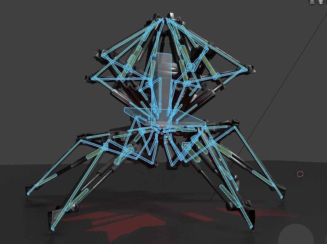 Sphere-Bot with hydraulics Free-Download Free low-poly 3D model_6