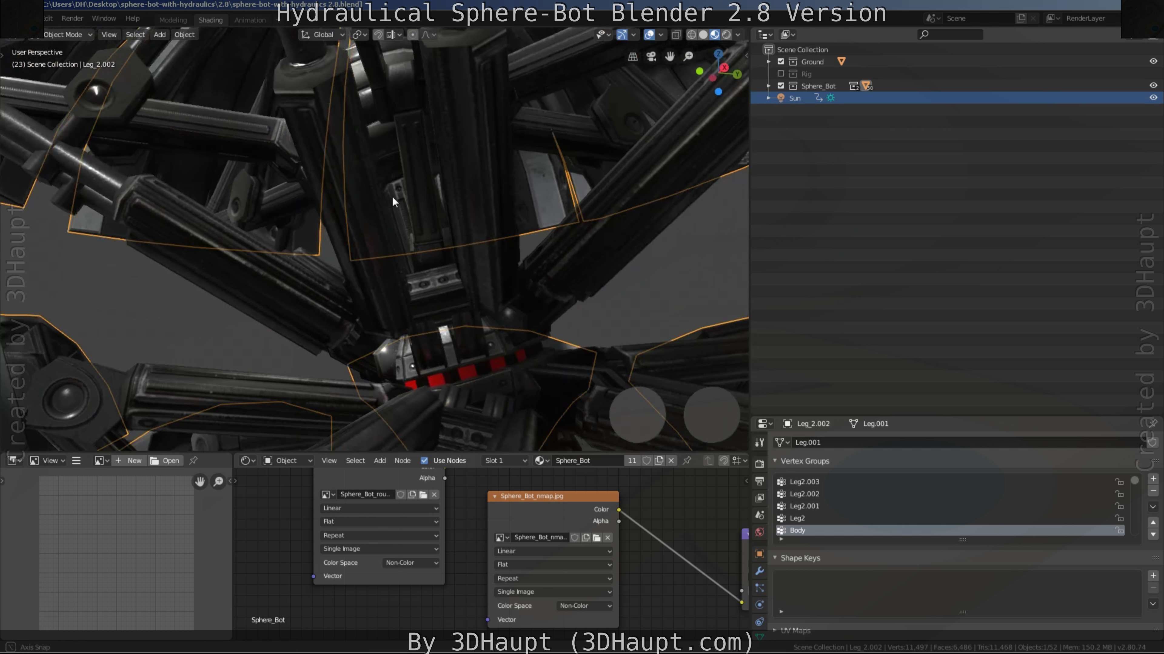 Sphere-Bot with hydraulics Free-Download Free low-poly 3D model_55