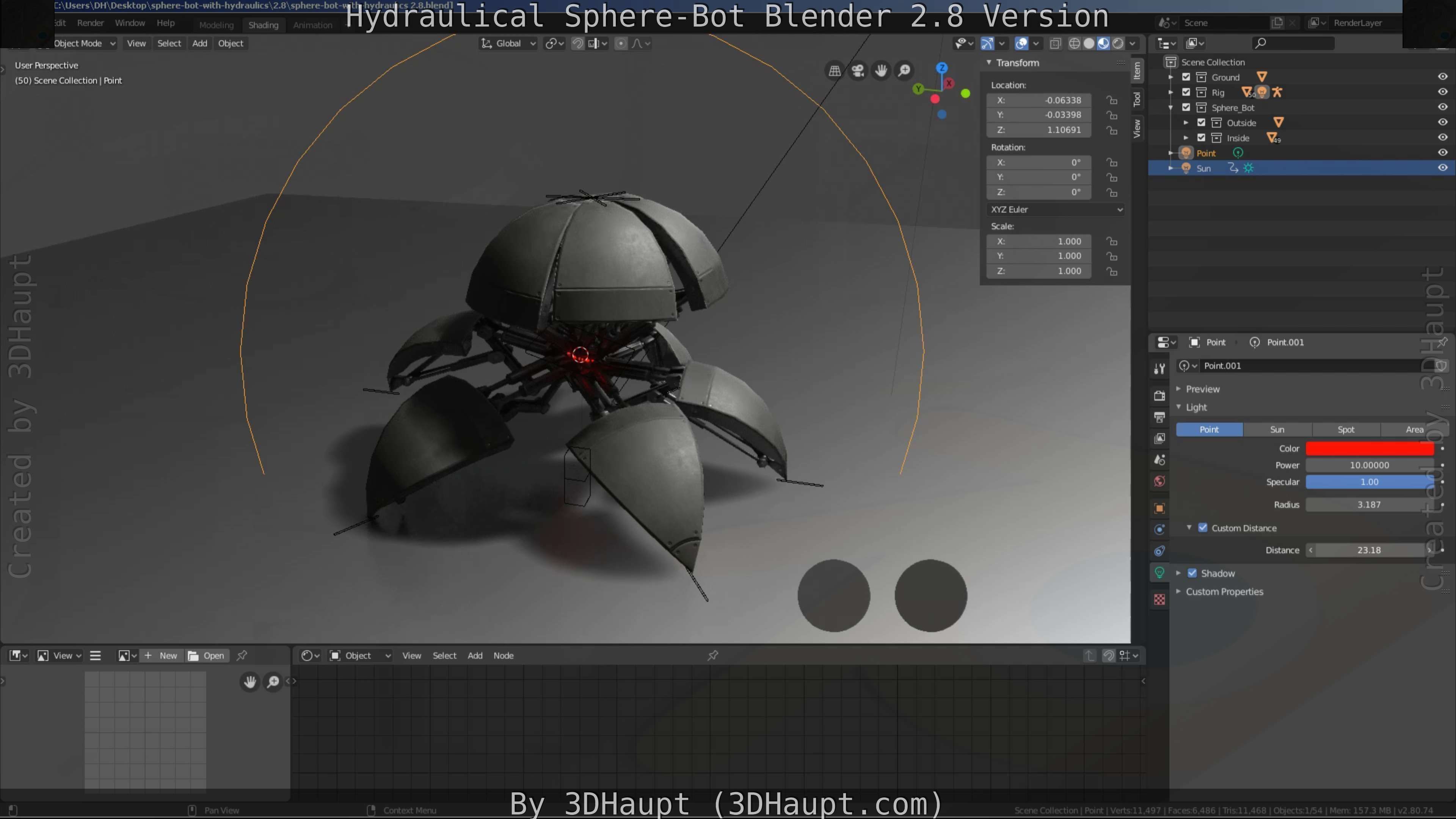 Sphere-Bot with hydraulics Free-Download Free low-poly 3D model_40