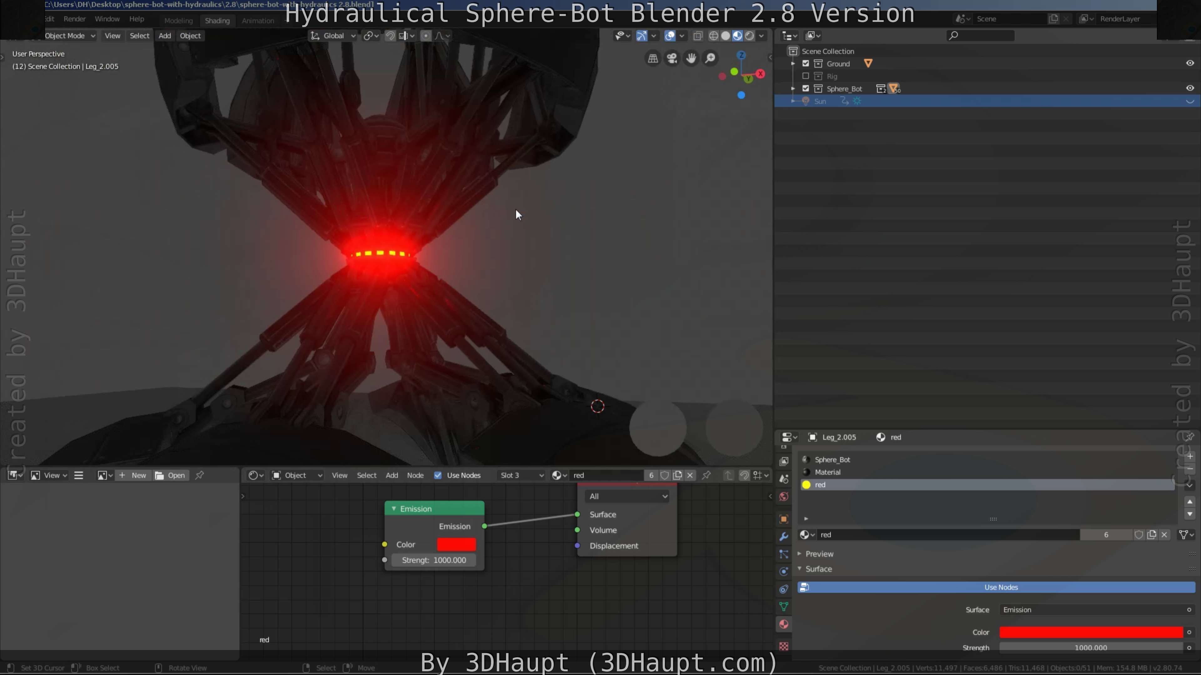 Sphere-Bot with hydraulics Free-Download Free low-poly 3D model_69