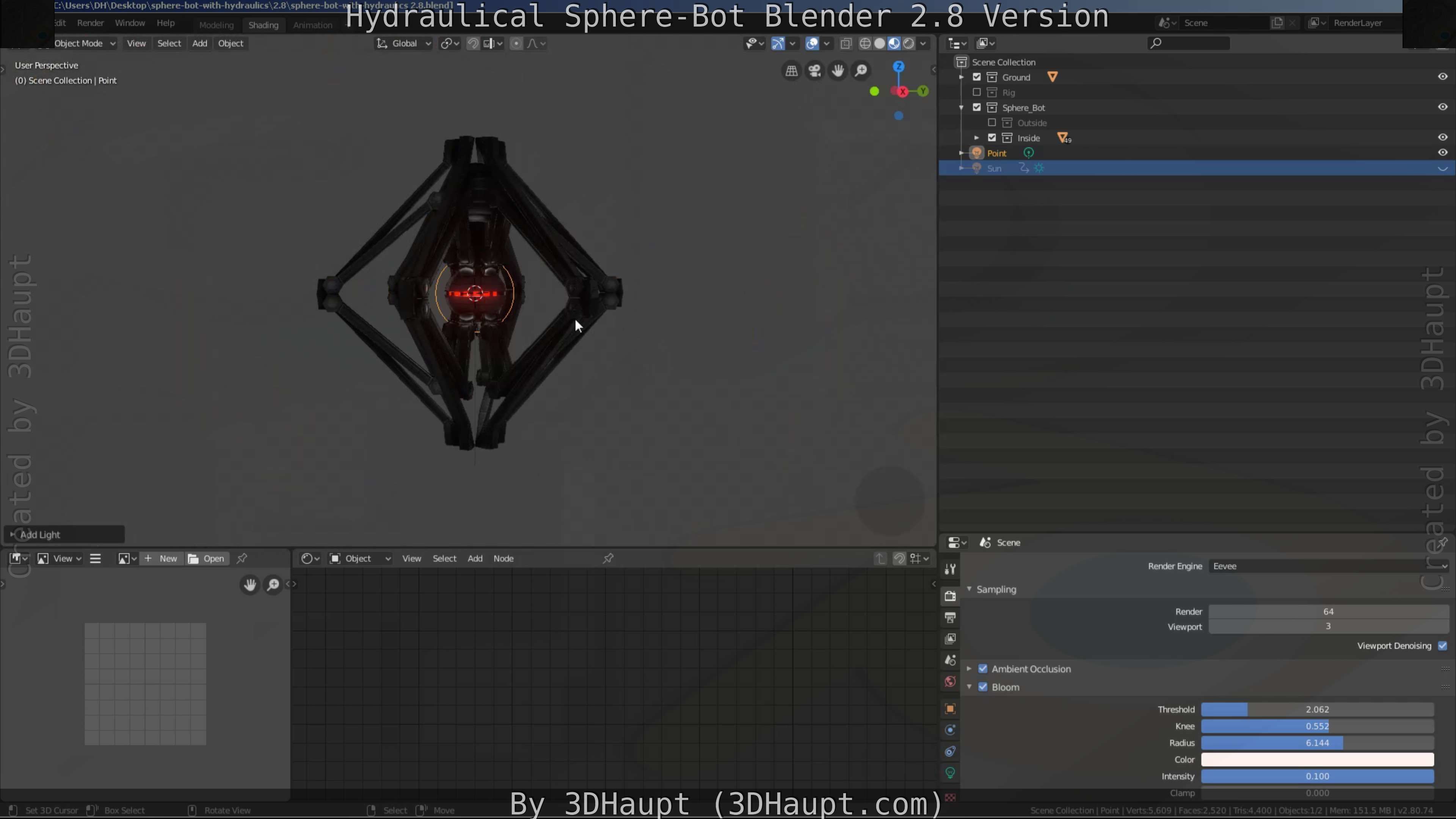 Sphere-Bot with hydraulics Free-Download Free low-poly 3D model_52